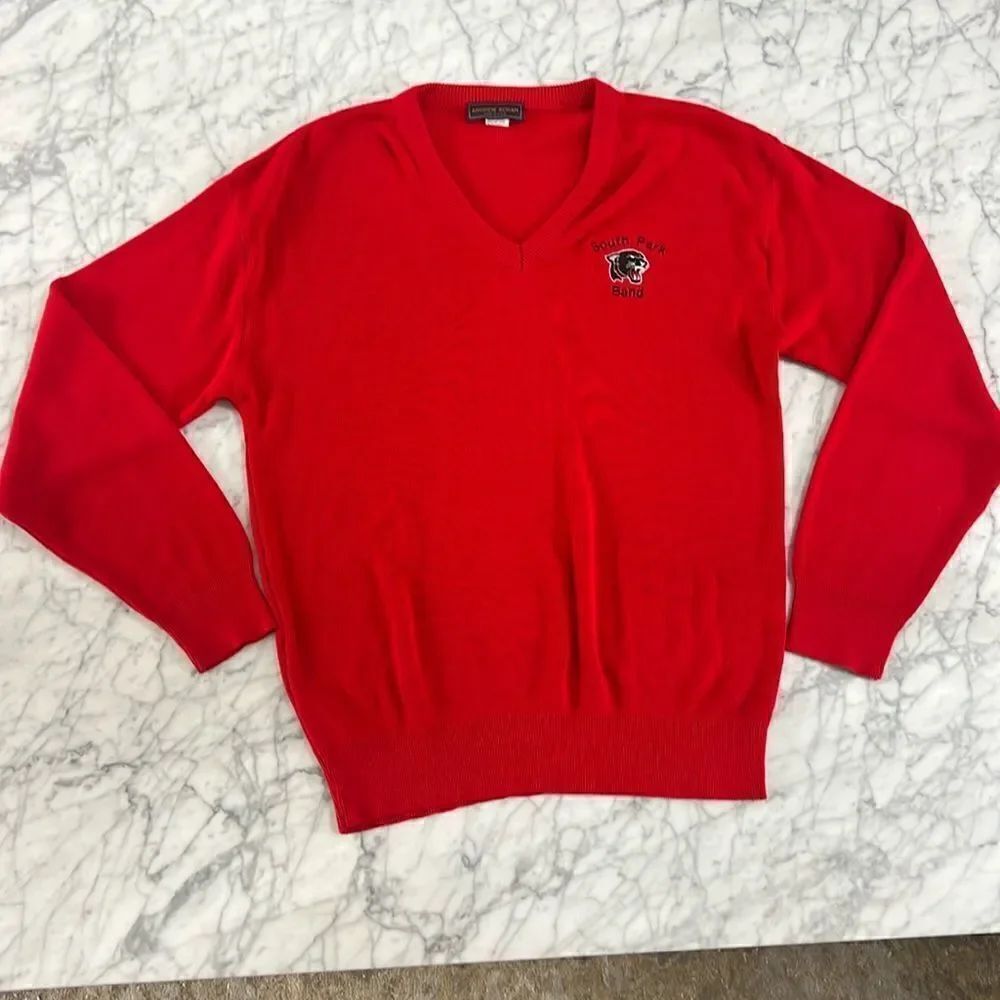Vintage Andrew Rohan V-neck sweater South Park Band Sz XL NWOT
